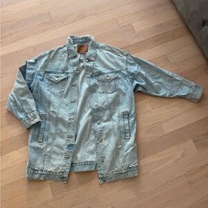 Oversized Light Blue Denim Jacket